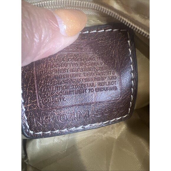 COACH PATCHWORK Vintage (2004) Leather Suede Fabric Signature C WRISTLET Wallet - Picture 9 of 9